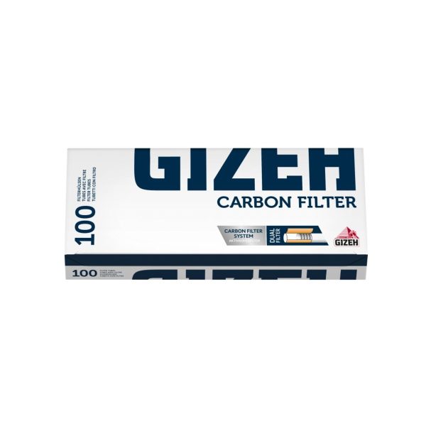 Tubetti per sigarette Gizeh King Size ai carboni attivi – 10 scatole da 100 tubetti