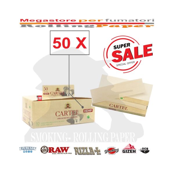 Cartine Cartel Organic Corte Regular – Confezione da 50 libretti