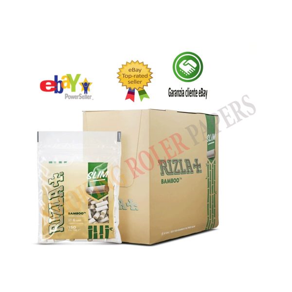 Φιλτράκια Rizla Bamboo Slim 6 mm – 150 φίλτρα