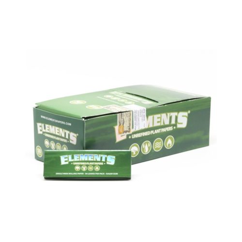 Χαρτάκια στριφτού Elements Fine Green Regular – συσκευασία με 50 πακετάκια