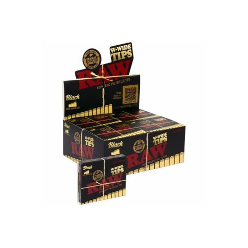 Χάρτινα τζιβανάκια RAW Pre-Rolled Black Regular – 20 τεμάχια