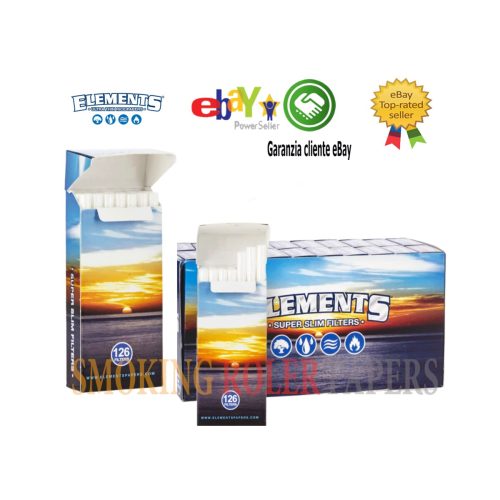 Φιλτράκια Elements Super Slim 5 mm σε στικ – 126 φίλτρα