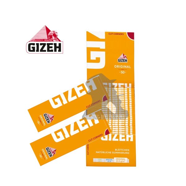 master-179 Χαρτάκια στριφτού Gizeh Original Regular – συσκευασία με 50 πακετάκια