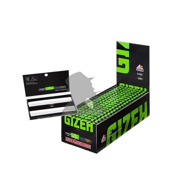 master-180 Χαρτάκια στριφτού Gizeh Fine Black Regular – συσκευασία με 20 πακετάκια