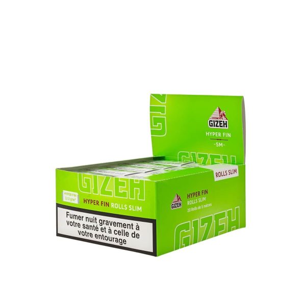 Χαρτάκια στριφτού σε ρολό Gizeh Fine Rolls Slim – 20 ρολά