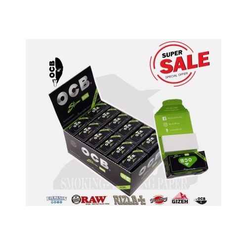 Χαρτάκια στριφτού σε ρολό OCB Premium Rolls King Size Slim με φίλτρα – 24 ρολά