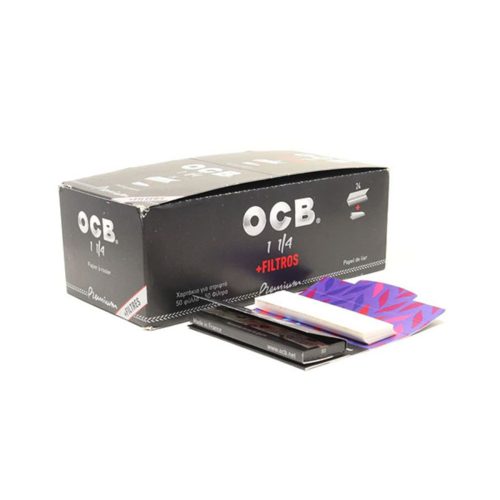Χαρτάκια στριφτού OCB Premium King Size με φίλτρα – συσκευασία με 24 πακετάκια