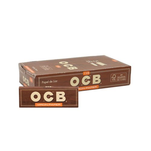 master-220 Χαρτάκια στριφτού OCB Virgin Brown Medium 1¼ – συσκευασία με 25 πακετάκια