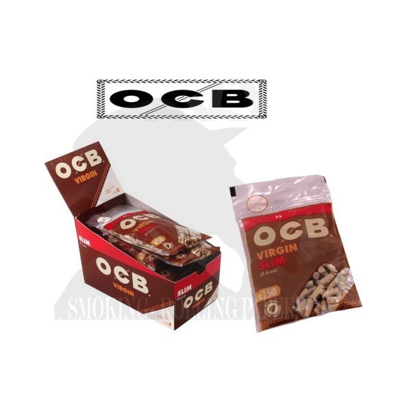 Filtri OCB Virgin Slim 6 mm non sbiancati – 10 bustine da 150 filtri