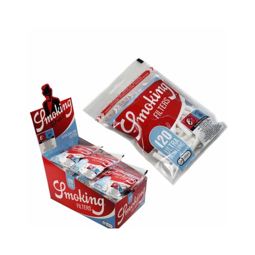 Φιλτράκια Smoking Ultra Slim XL 5,7 × 22 mm – 20 σακουλάκια των 120 φίλτρων