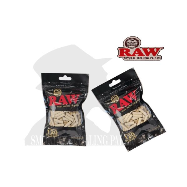 Filtri RAW Black Slim XL 6 mm naturali non raffinati – 10 bustine da 120 filtri