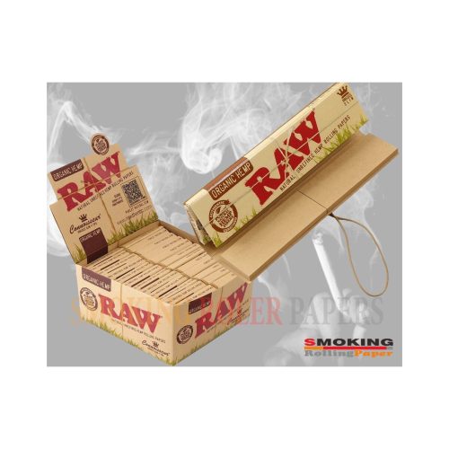 Χαρτάκια στριφτού RAW Organic Connoisseur King Size με φίλτρα