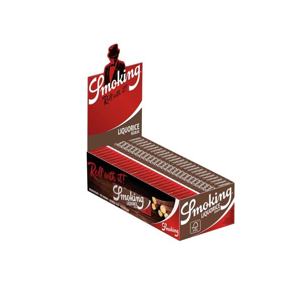 master-308 Papier à rouler Smoking Liquorice Regular – lot de 50 carnets