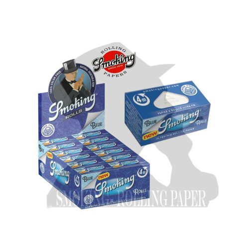 Χαρτάκια στριφτού σε ρολό Smoking Blue Rolls King Size Slim – 24 ρολά