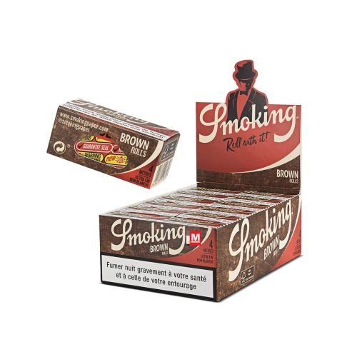 Χαρτάκια στριφτού σε ρολό Smoking Brown Rolls King Size Slim – 24 ρολά