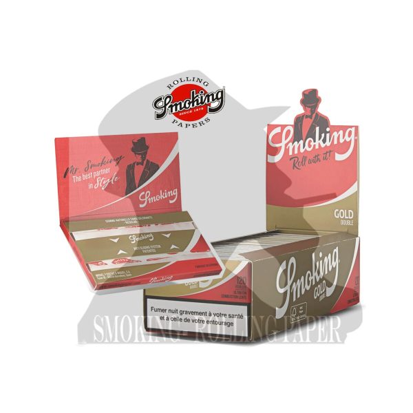 master-330 Papier à rouler Smoking Gold Regular – lot de 25 carnets