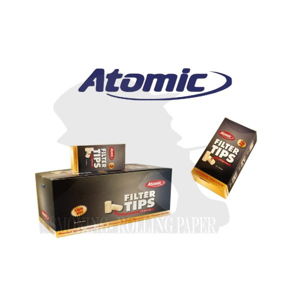 Atomic Regular 8 mm Zigarettenfilter – 20 Dosen à 100 Filter