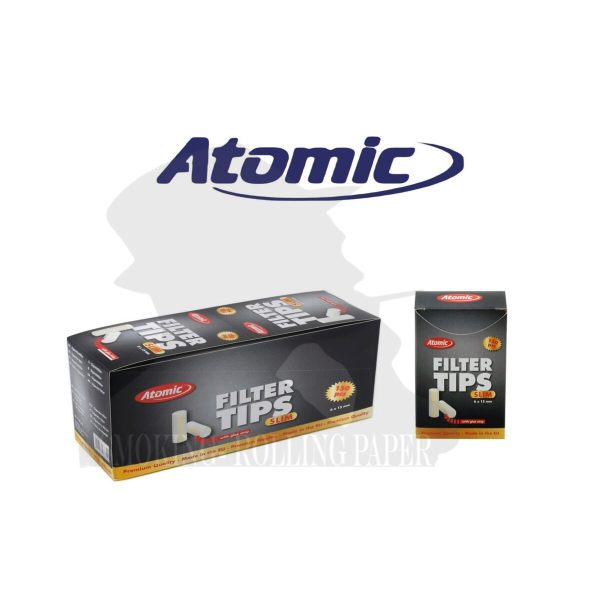 Atomic Slim 6 mm Zigarettenfilter – 20 Dosen à 150 Filter
