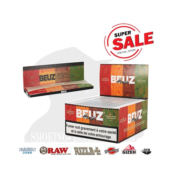 Cartine BEUZ White King Size Slim – Confezione da 50 libretti